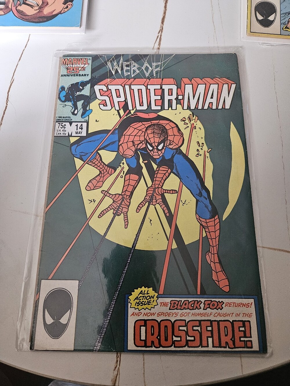 Marvel Spider-Man Comic Cover - Red, Blue, Yellow